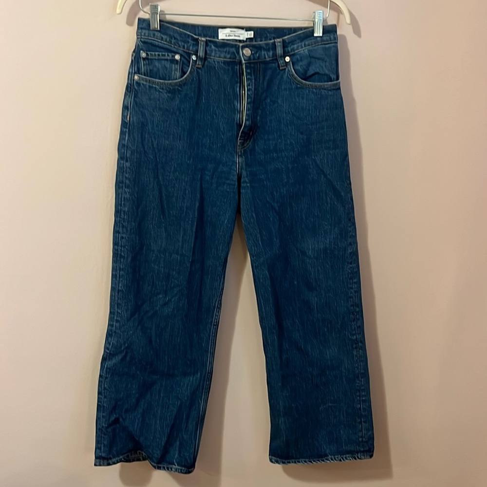 & Other Stories Wide Leg Jeans, size 31, medium wash